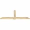 Ekena Millwork Eugene Rough Sawn Timber Gable Bracket, Douglas Fir, 60"W x 25"H x 2"D x 4"F, 10/12 Pitch GBW060X25X0204EUG00RDF - alternate 2